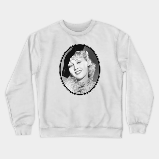 Joan Blondell: Black Beret Crewneck Sweatshirt by Noir-N-More